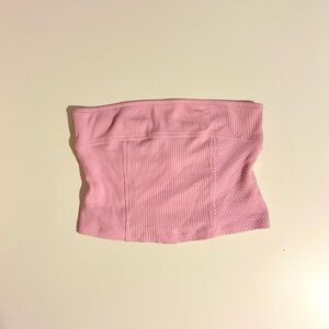 Urban Outfitters Pink Cropped Tube Top